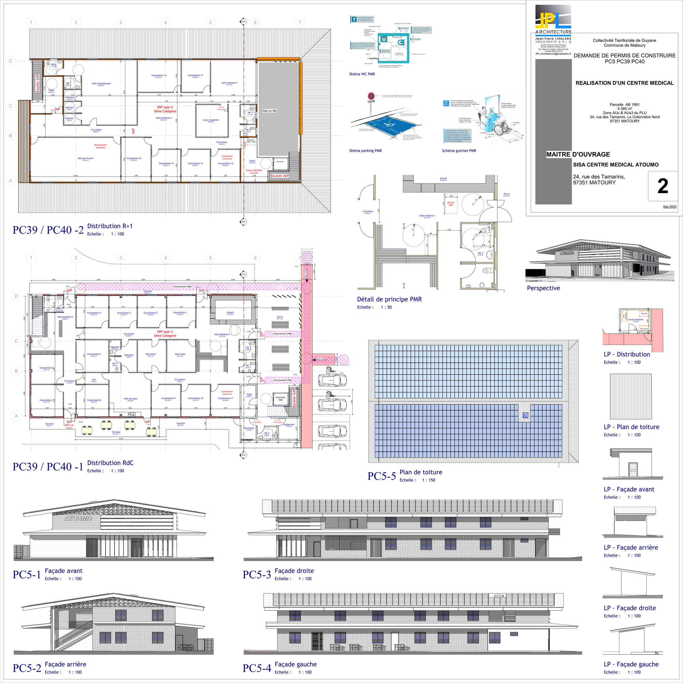 Plans de distribution et élévations